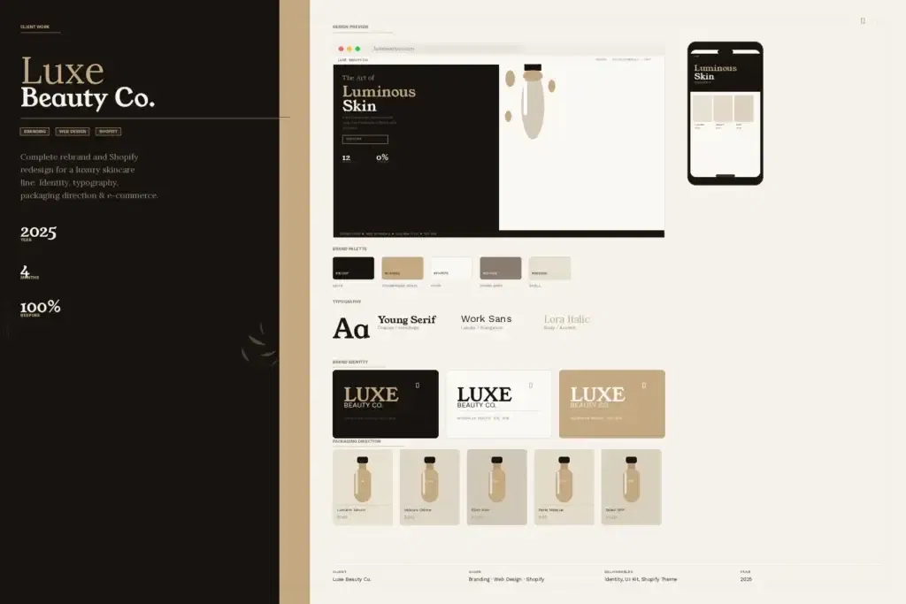 A premium, conversion-focused website designed by the Smart Brand Ideas studio