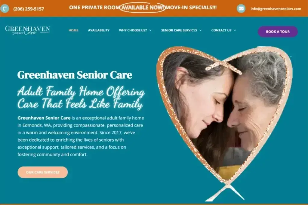 Compassionate adult family home care in Edmonds WA featuring personalized senior care and family-centered support.